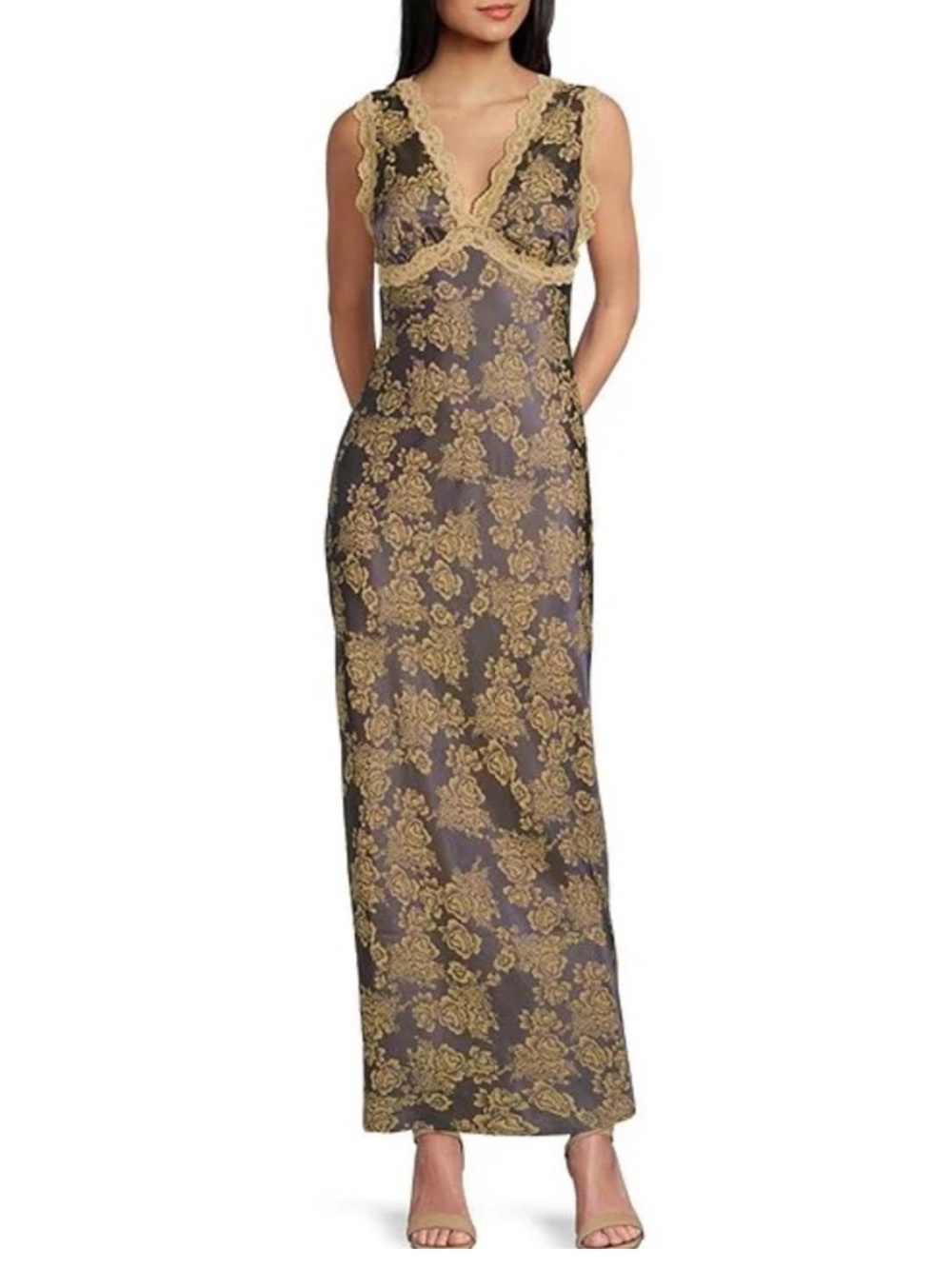Burnout Lace Maxi Dress